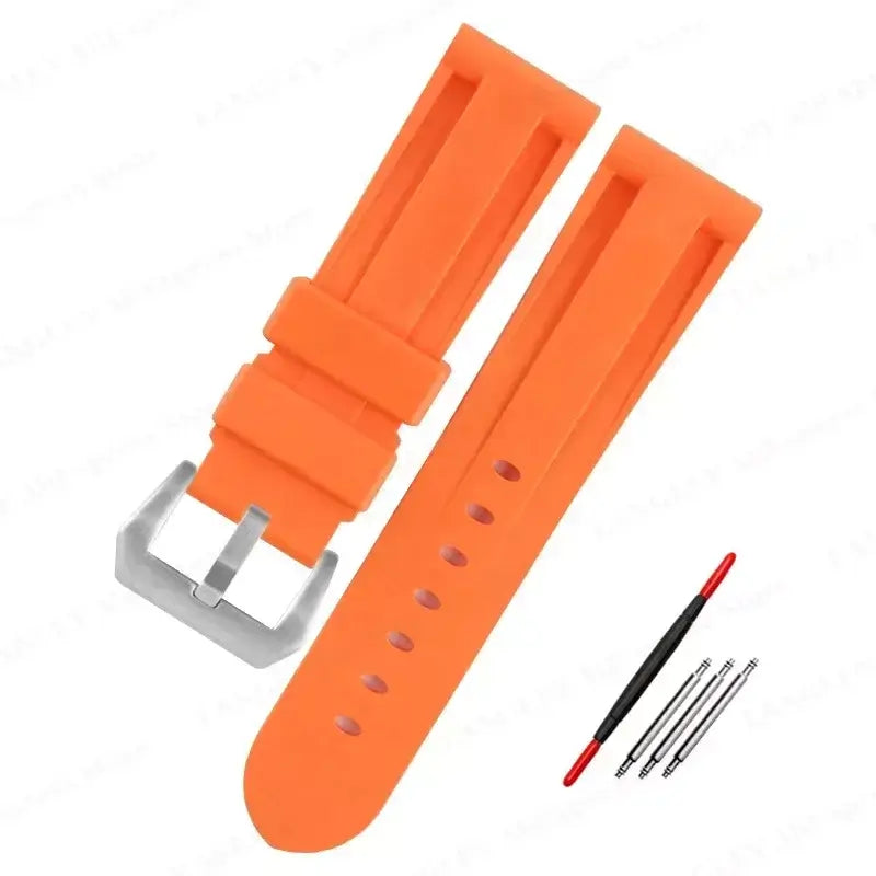 Samsung Galaxy Watch 7, 6, 5, 4 & FE Raised-Panel Silicone Band
