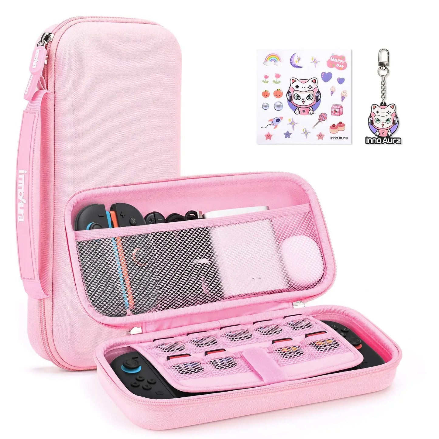 EVA Hard Shell Protective Case for Nintend Switch 2 - Shock Resistant, Waterproof, Portable Storage Bag with 19 Game Card Slots