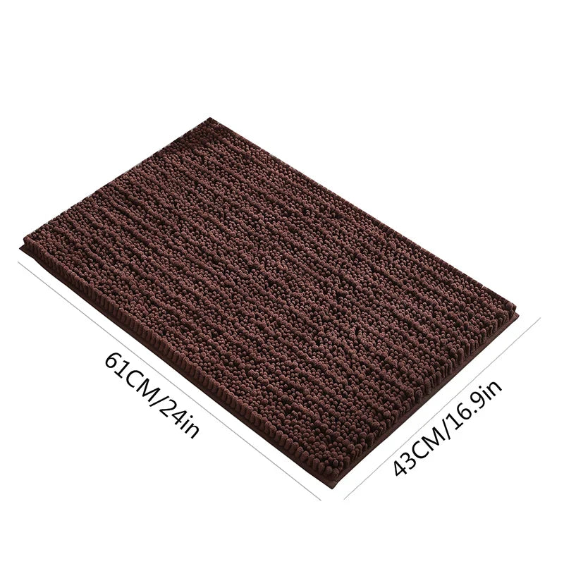 1 Piece Bathroom Carpet Bath Mat, Non-Slip Super Thick Lotus Pine Soft
