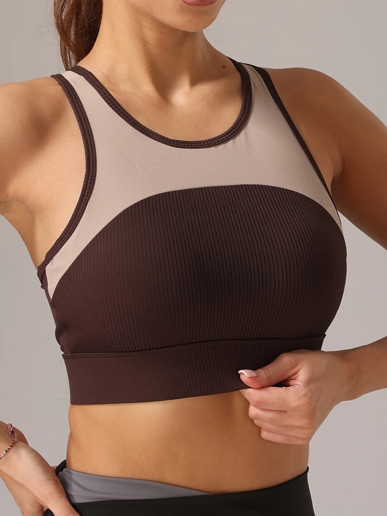 Top de soporte FitFemme ColorBlock