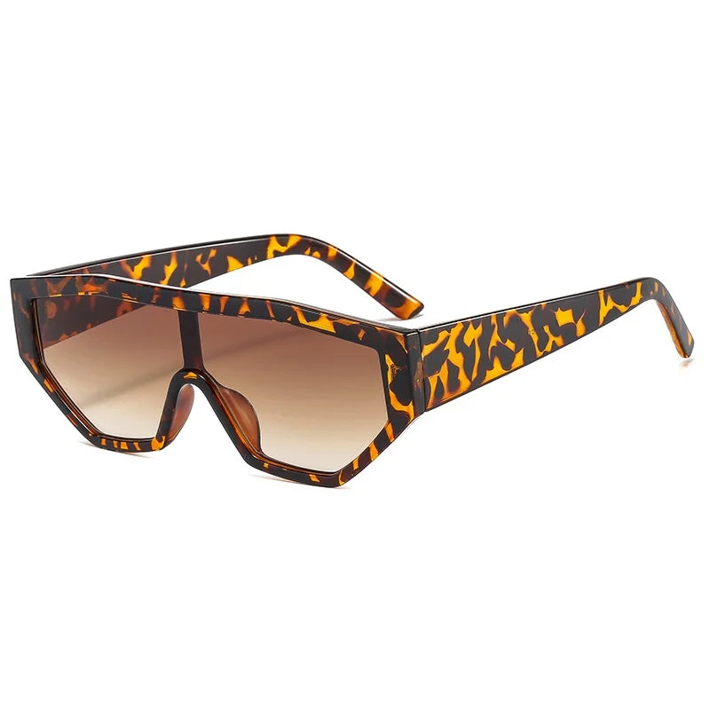 INS Popular Square Sunglasses Women One Piece Lens Luxury Brand Female Shades Men Fashion Sun Glasses UV400 Oculus Gafas