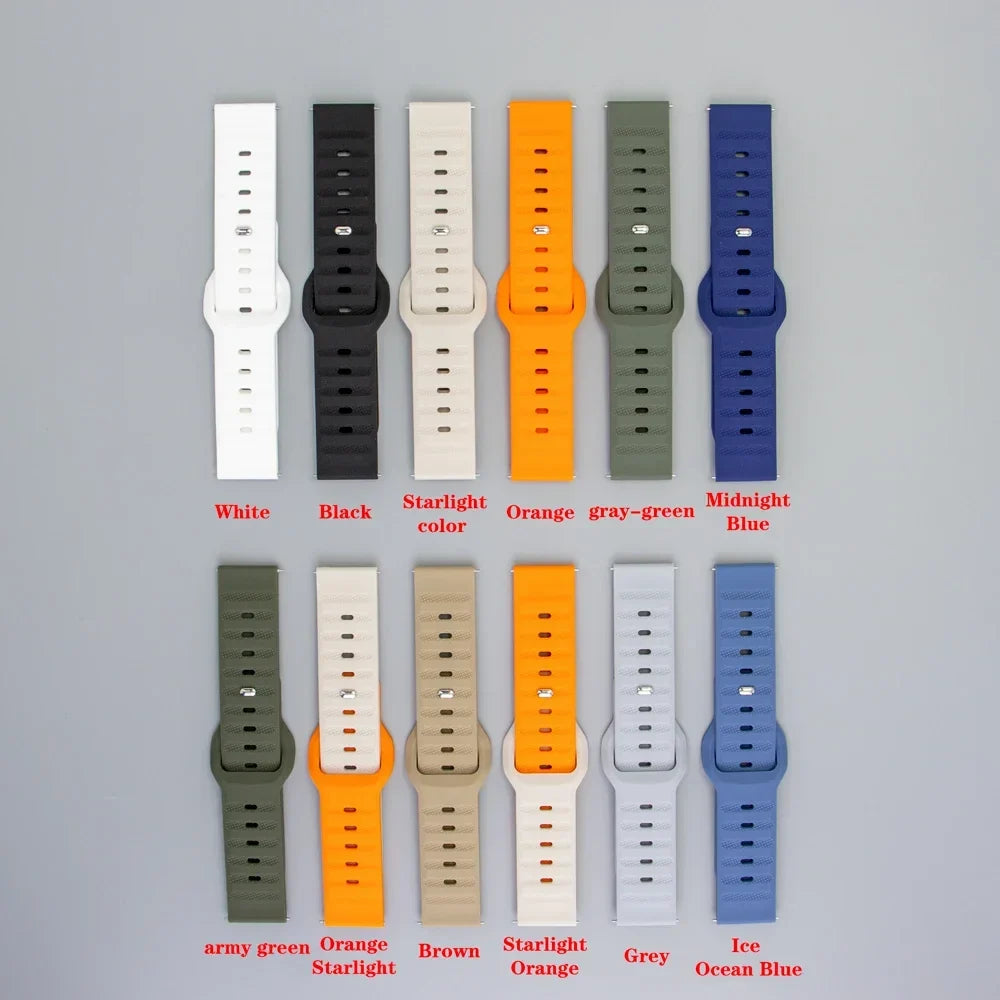 OnePlus Watch Silicone Sport Band with Stud Closure, 18 Colors