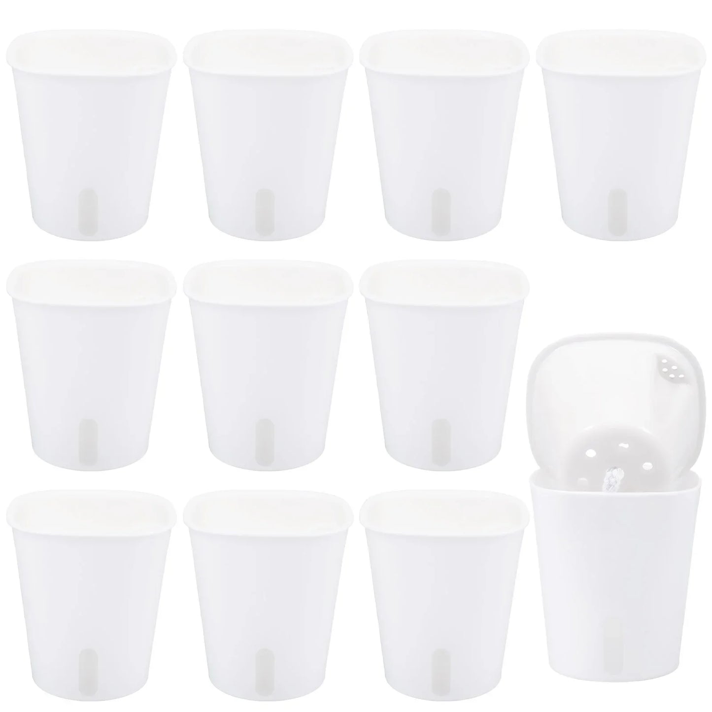 10 Pcs Self Watering Planter Lazy Hydroponic Flower Pot Plastic
