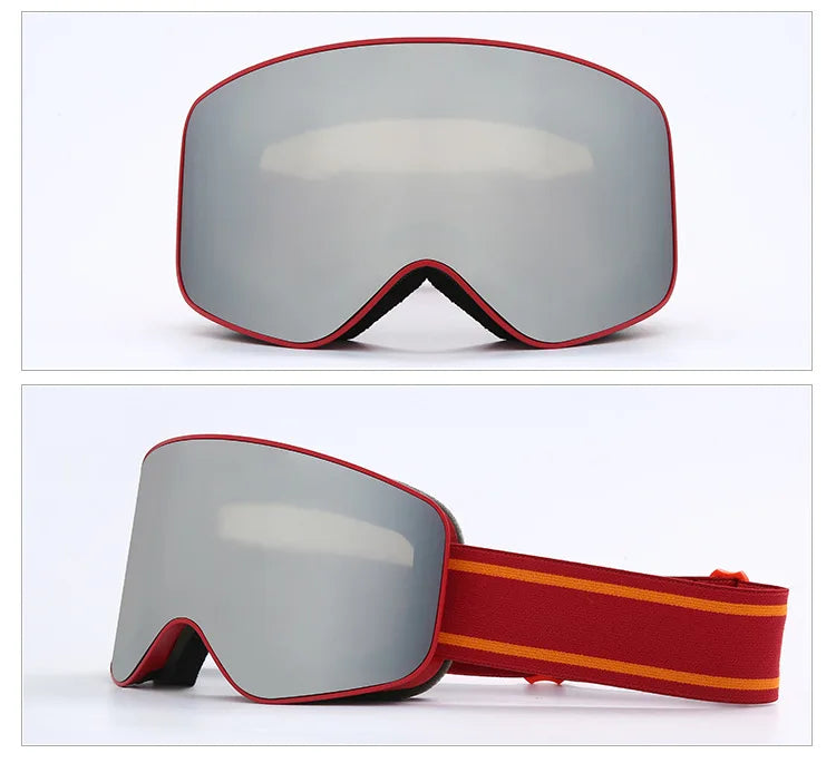 Gafas de esquí y snowboard para mujer y hombre, máscara de esquí con protección UV 400, antiniebla doble cilíndrica para nieve