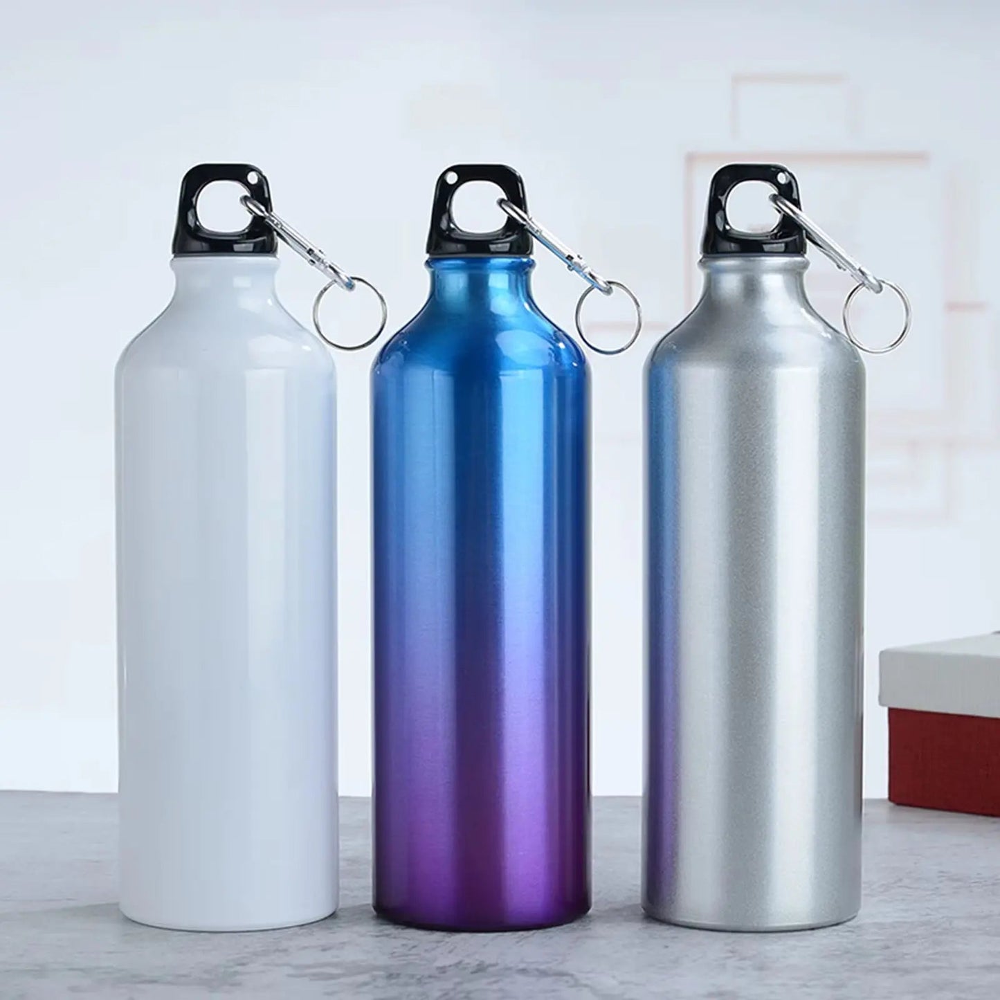 750mL Aluminum Water Bottle Reusable Leakproof