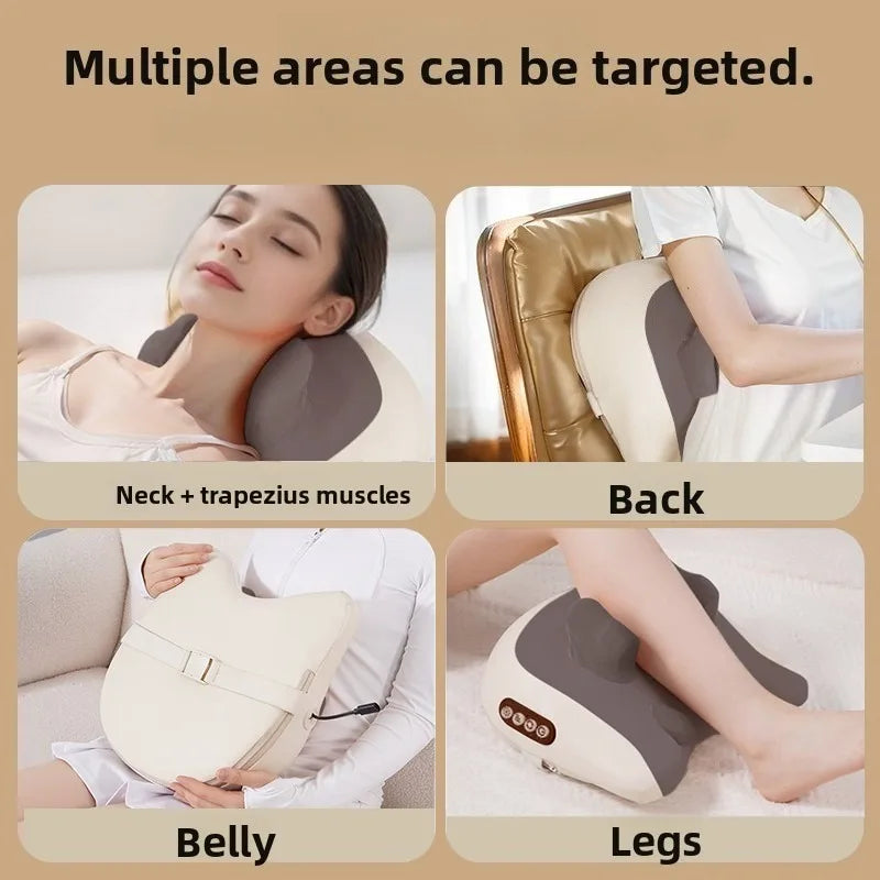 SPA Portable Pillow Massager  PRO Lazy Person Leading Shoulder Professional Super Strong Neck Massage Wireless Warm Pillow Type