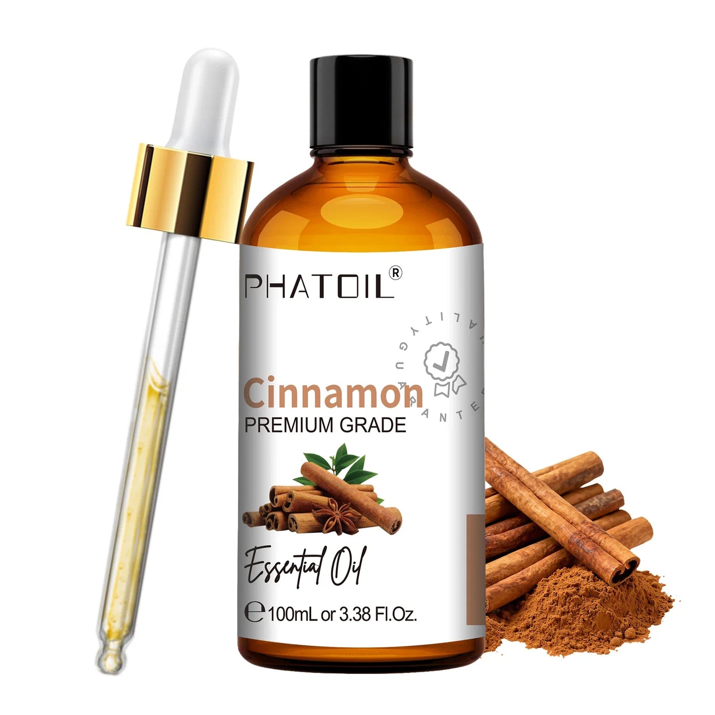 PHATOIL Natural Essential Oil for Diffuser Candle Making-100ml Sandalwood Eucalyptus Citronella Lavender Vanilla Essential Oils