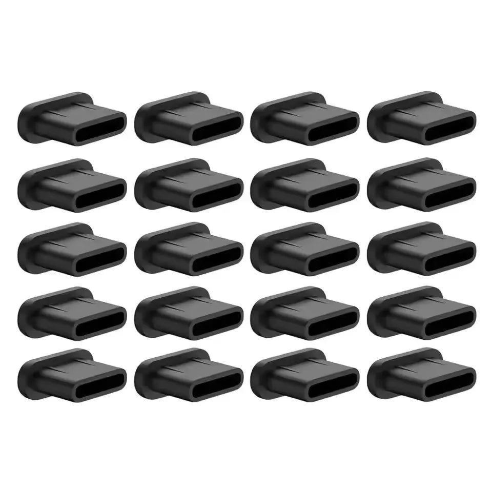 1/40pcs Type C Anti-Dust Plugs Silicone USB C Charging Port Dust Cover