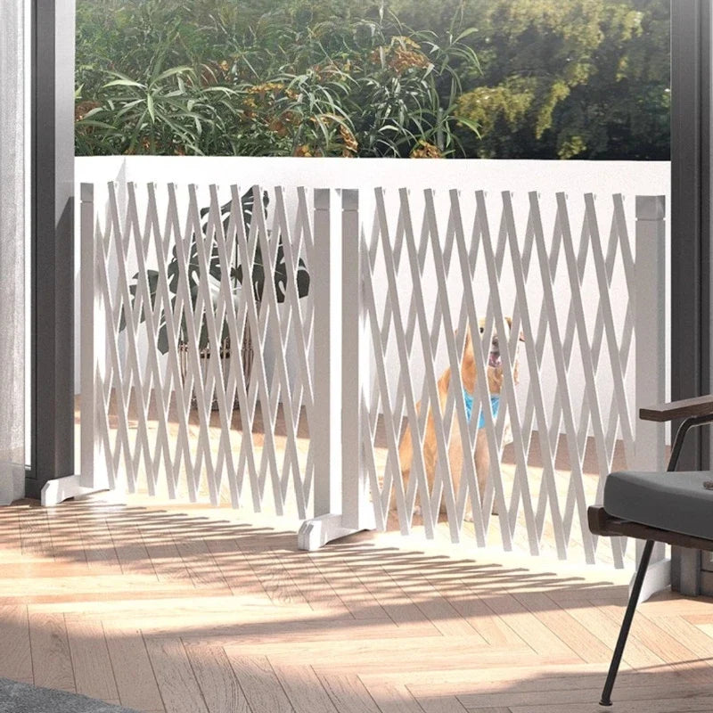 Pet Puppy Fence Retractable Isolation Dog Wooden Fence Folded Indoor Anti-Jailbreak Dog Fences Accessories Isolation Pet Cat Net