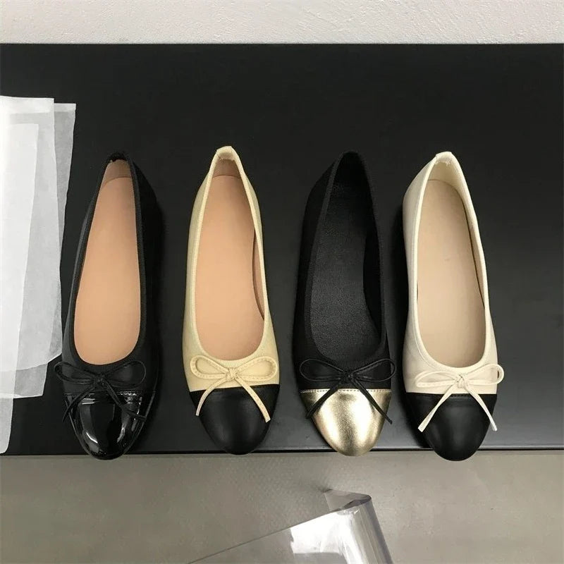 2026 New Spring Butterfly-knot Women Loafer Elegant Mix Colors Slip On Shoes Laides Comfort Soft Sole Ballet Flats Single Shoes