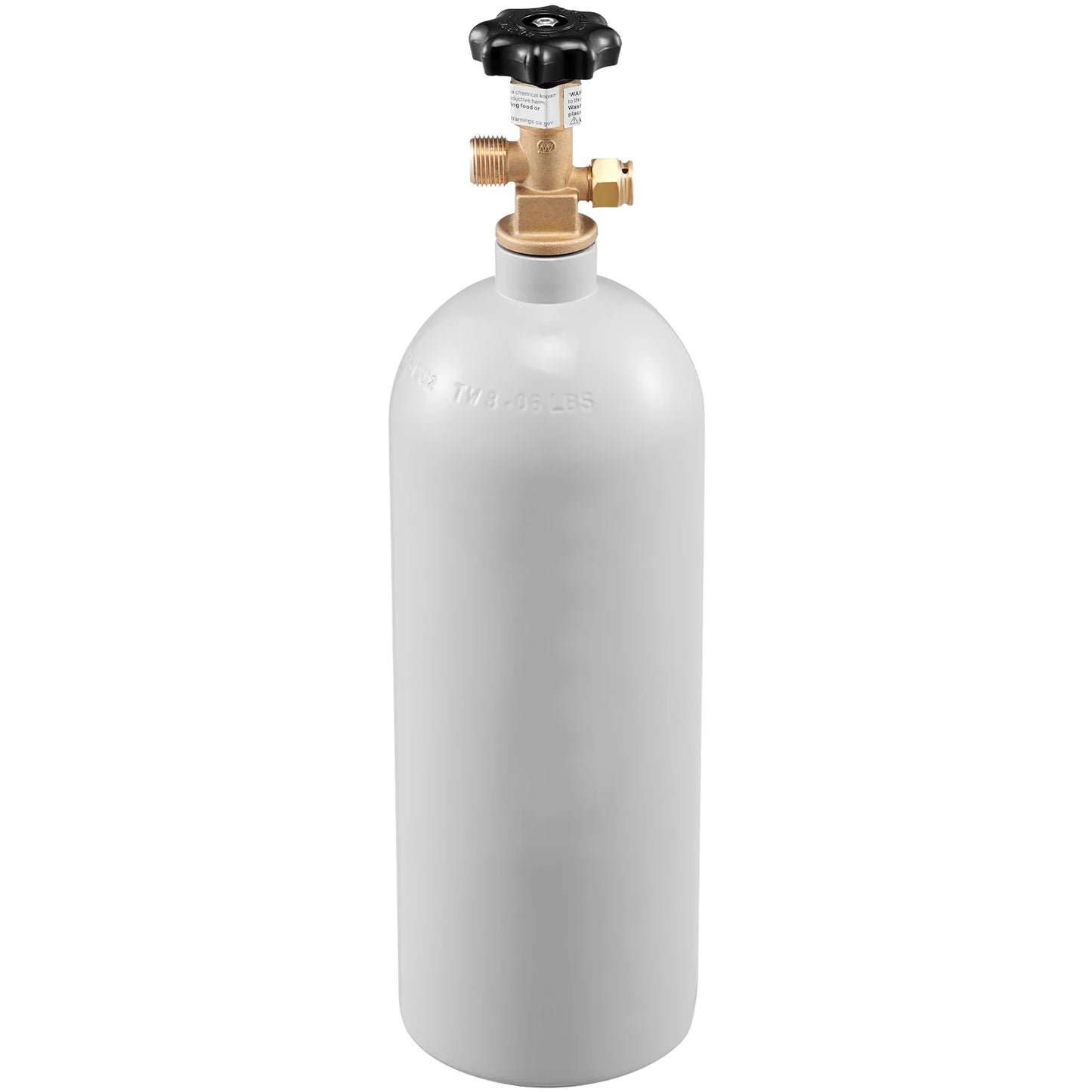VEVOR CO2 Tank Aluminum Gas Cylinder CGA320 Valve Spray Coating