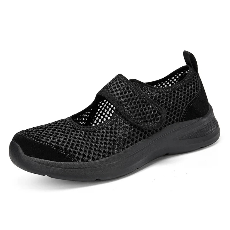 Fashion Women Shoes Platform Lightweight Walking Lazy Loafers Summer Breathable Outdoor Fitness Walking Casual Mesh Sports Shoes
