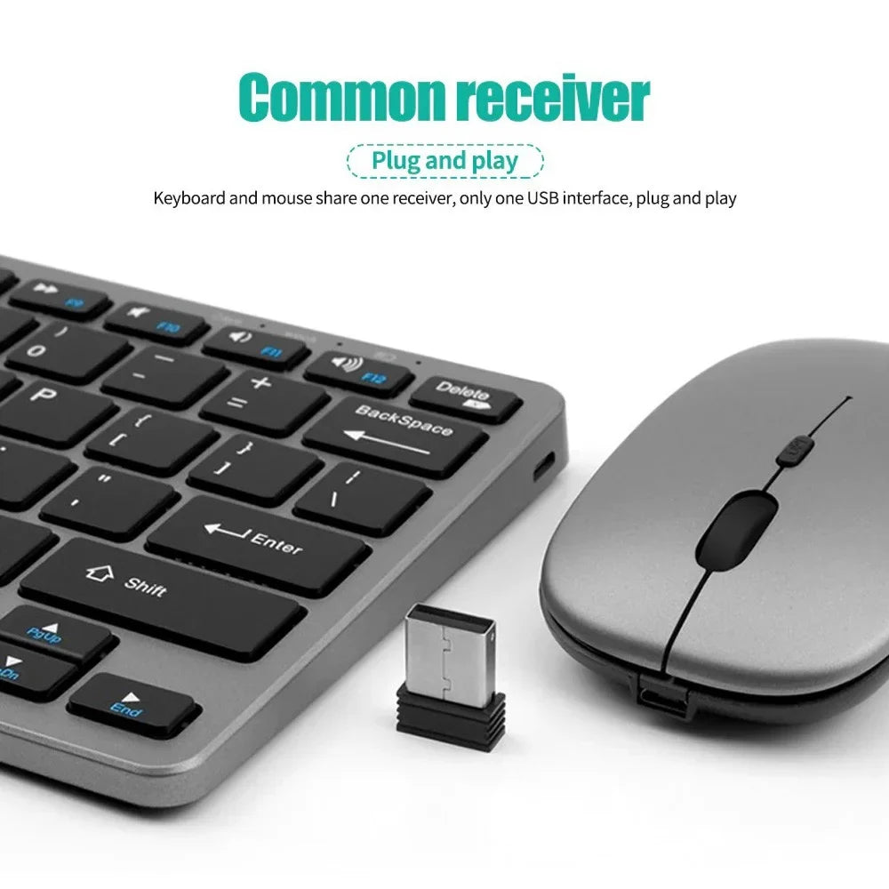 2.4G Wireless Keyboard Mouse Set Bluetooth 5.0 Keyboard Mouse Combo 3 modes Mini Keyboard Mouse For Laptop PC Accessories