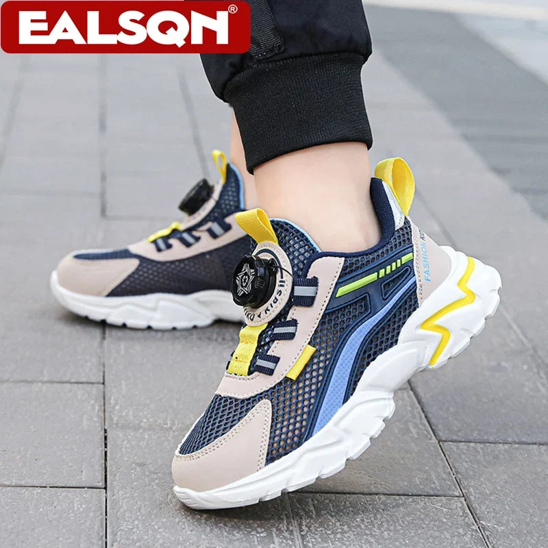 Children's Sports Shoes for Boys Fashion Mesh Breathable Casual Sports Shoes Summer Lightweight Student Running Sneakers
