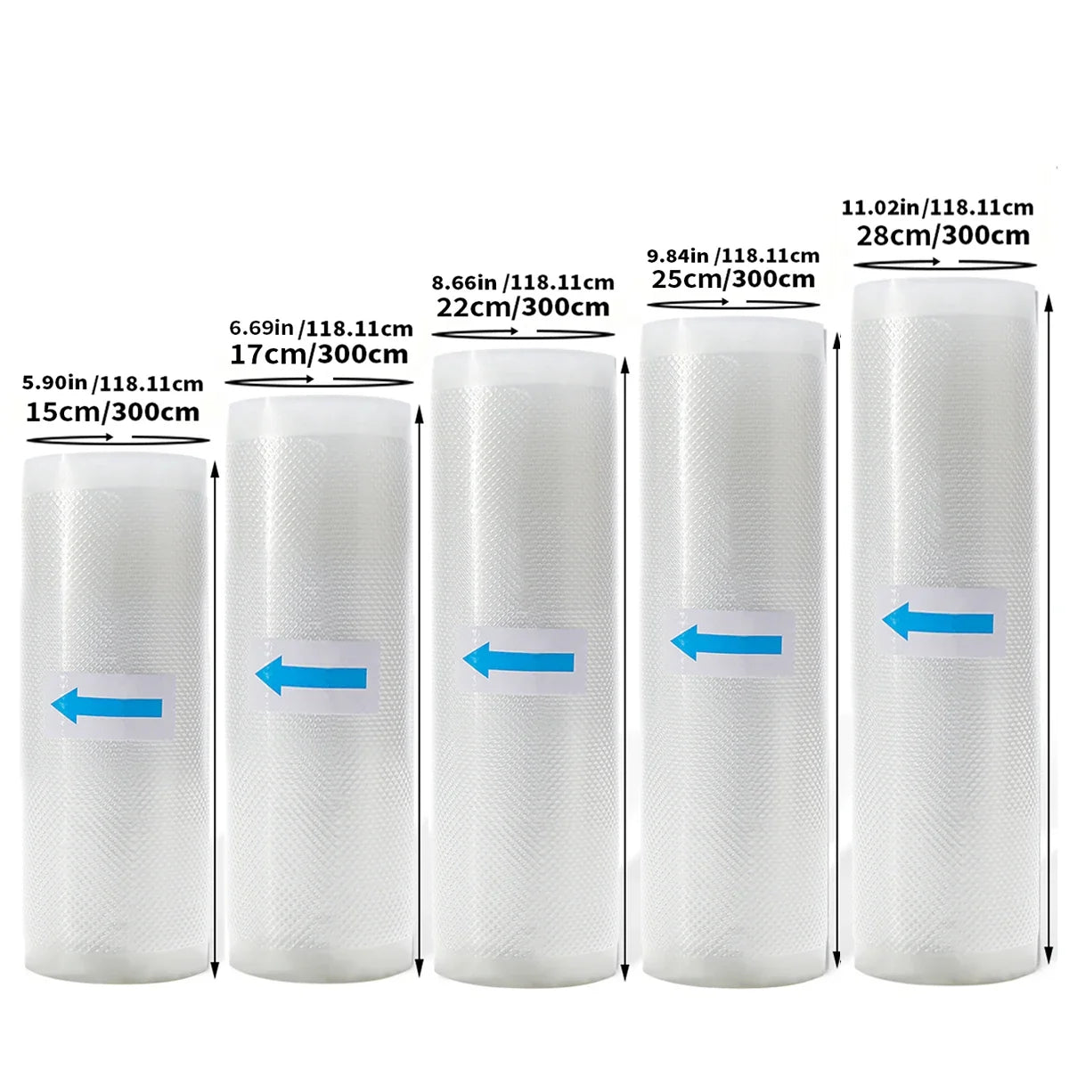 Vacuum Sealer Bags Rolls for Food Commercial Grade BPA Free Puncture Prevention Great for Sous Vide Cooking
