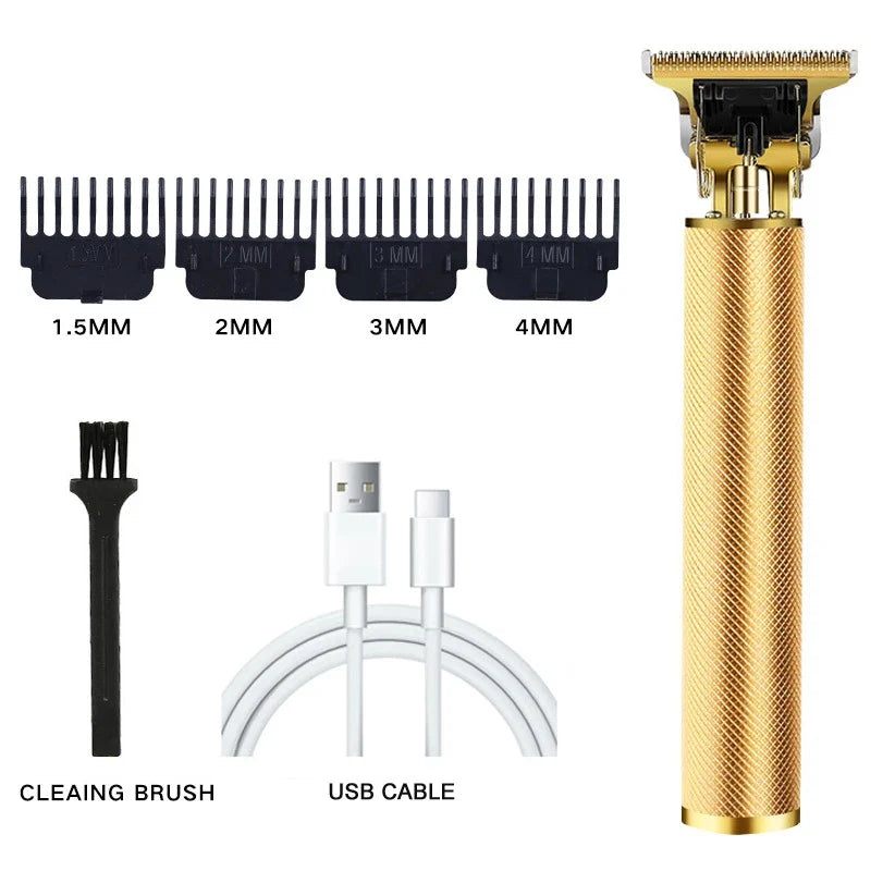Carving T9 Vintage Professional Electric Hair Cutting Machine USB Rechargeable Portable Shaver Trimmer For Beard Care Best Gift