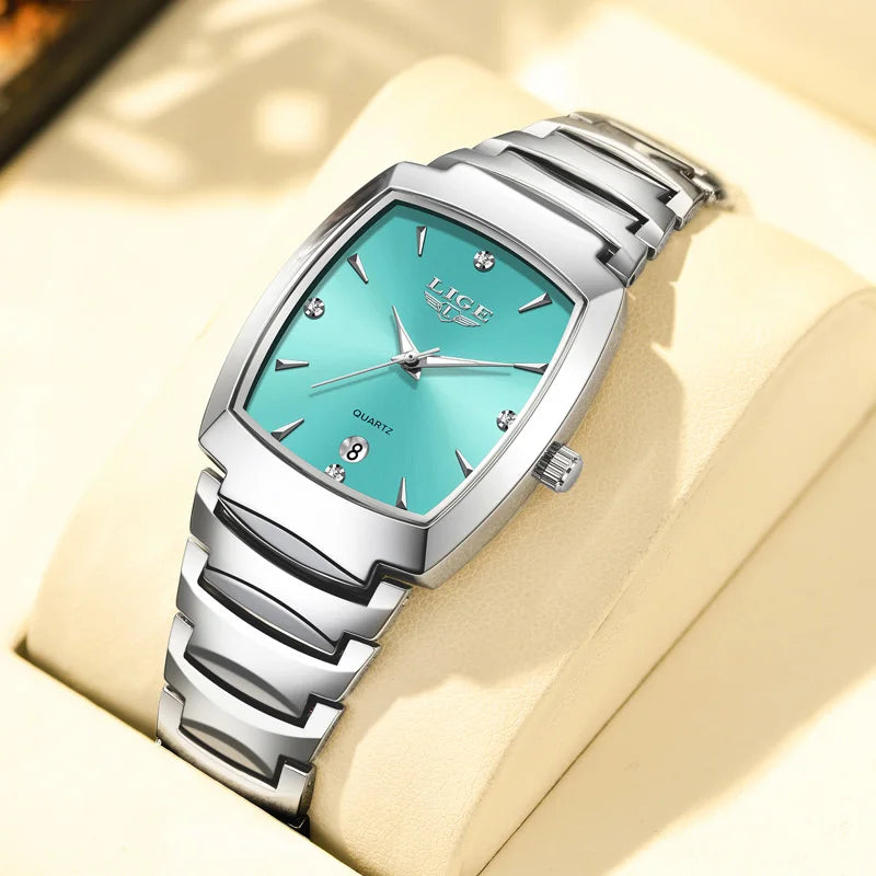 Women's Sculpted Bracelet Tonneau Quartz Watch