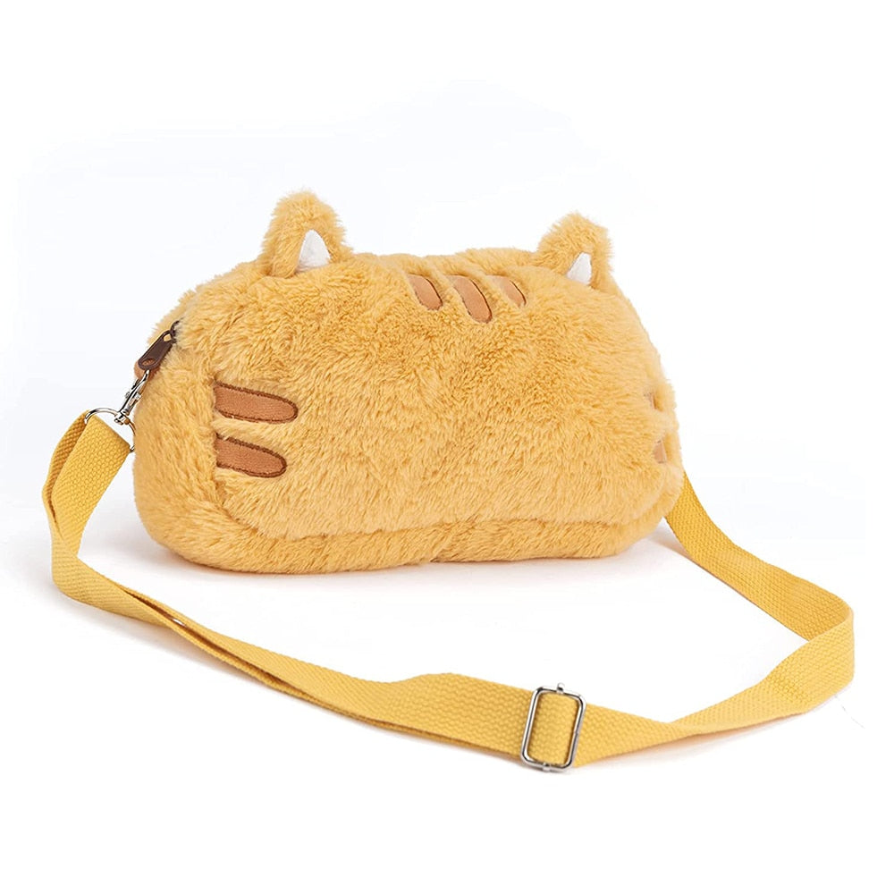 Bolsa de peluche de gato para Nintendo Switch
