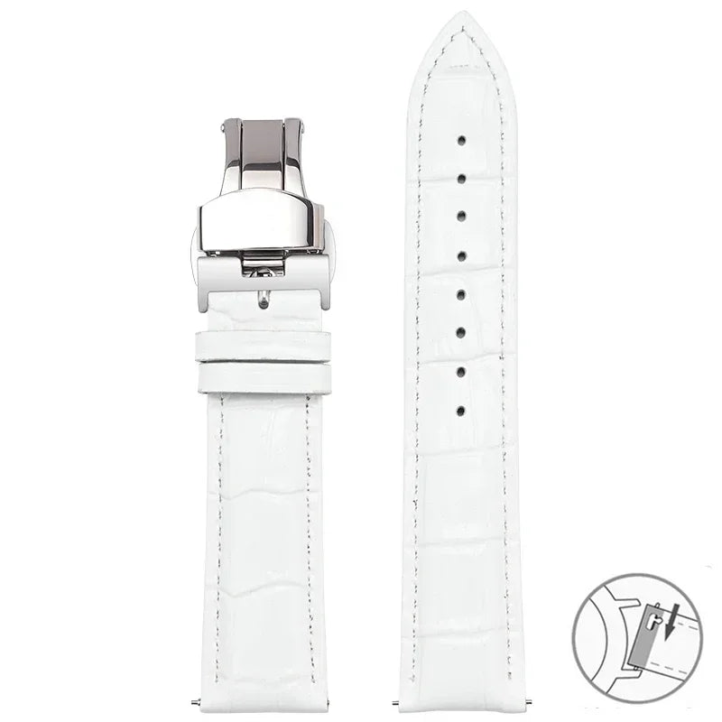 Motorola Moto Watch Croc-Embossed Leather Band