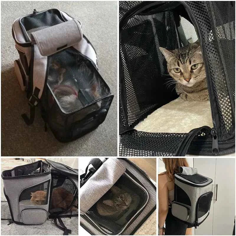 Mochila transportadora expandible para mascotas - Bolsa de viaje
