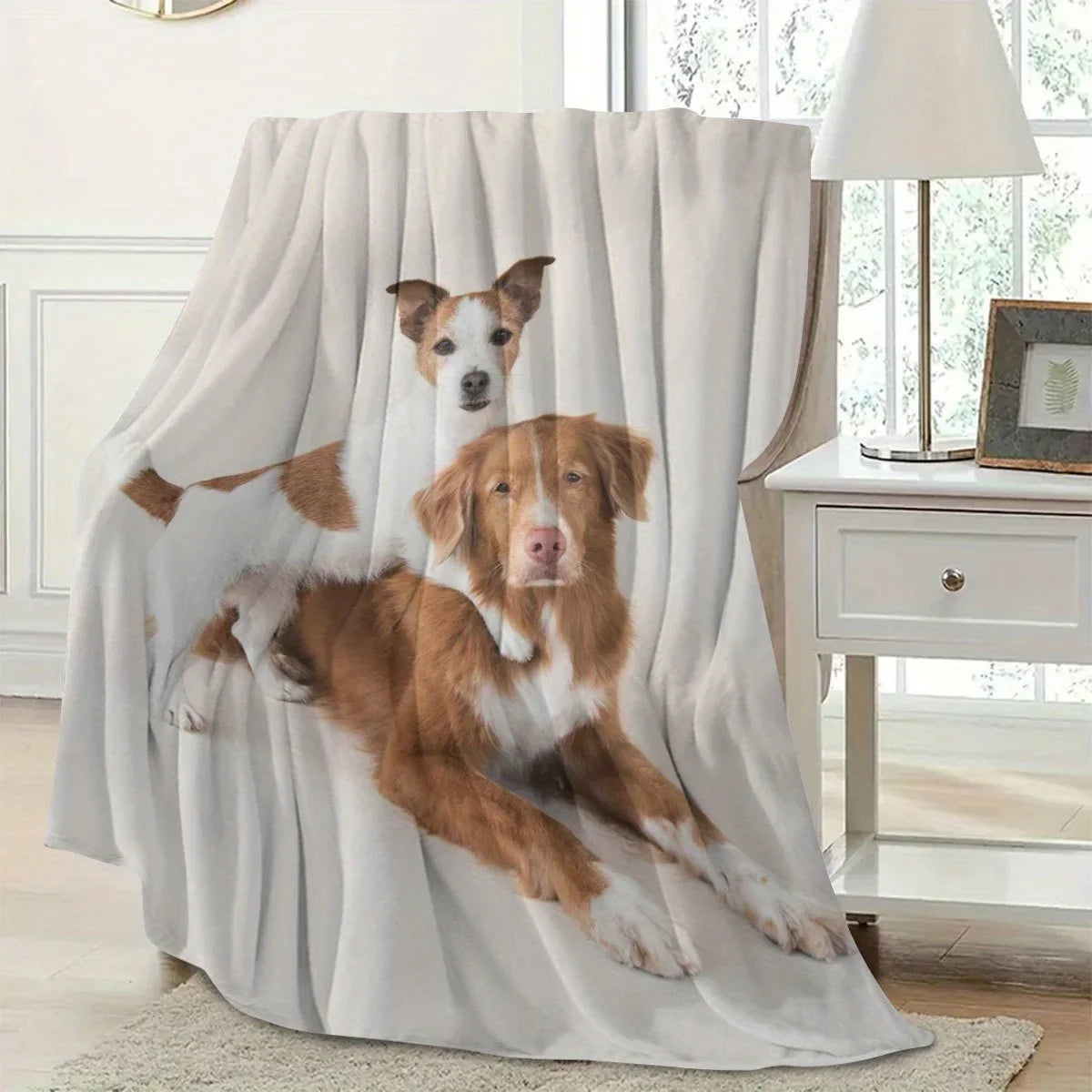 Customized Pet Blankets, Photo Blankets for Cats and Dogs, Personalized DIY Carpets, Custom-Made with Your Own Image, Comfortable Flannel Bed Blankets for All Seasons, Warm, Soft, Stylish, the Perfect Gift Souvenir for Animal