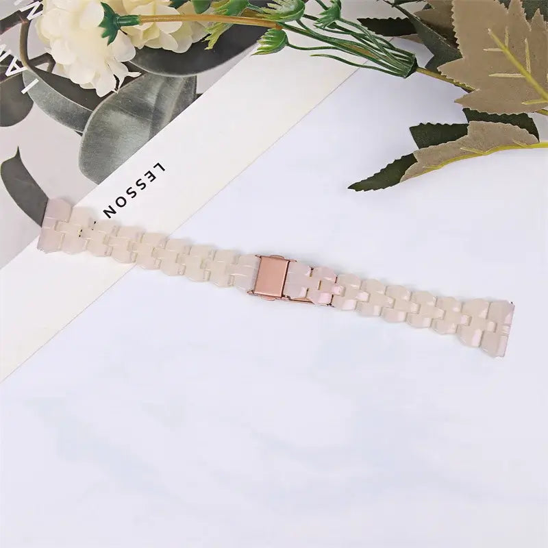 Google Pixel Watch 5, 4 & 3 41mm Resin Link Bracelet Band
