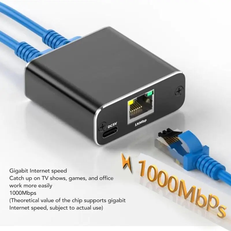RJ45 Splitter 1 in 2/3/4 Out Network  1000Mbps RJ45 Adapter Gigabit Converter Internet Ethernet 8P8C Extender Plug Extension