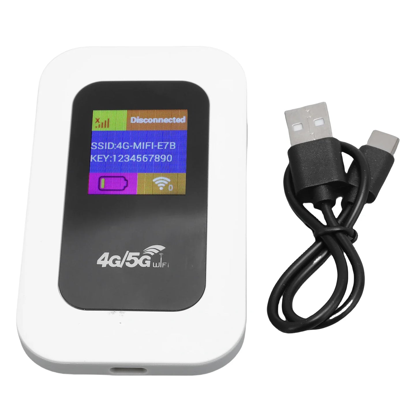 Ultra-Portable WiFi Mobile Hotspot Device 300Mbps High Speed 4G 5G Pocket Wireless Network Connect Device for Travel Camping