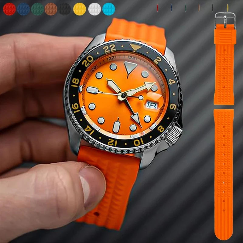 TicWatch Pro 3, E3 & GTH FKM Rubber Waffle Band