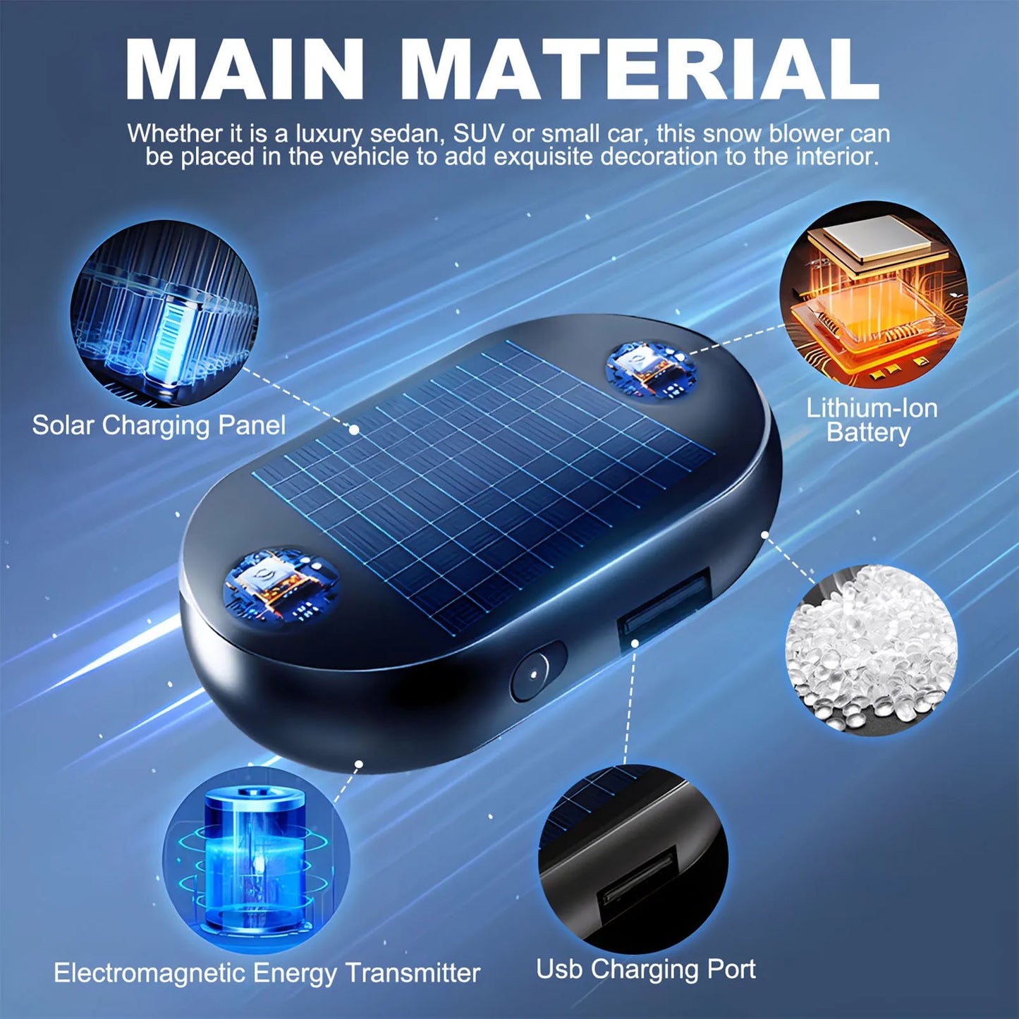 Electromagnetic Snow Removal Device Electromagnetic Car Snow Clearing Device for Homes Cars Rooms or Bathrooms