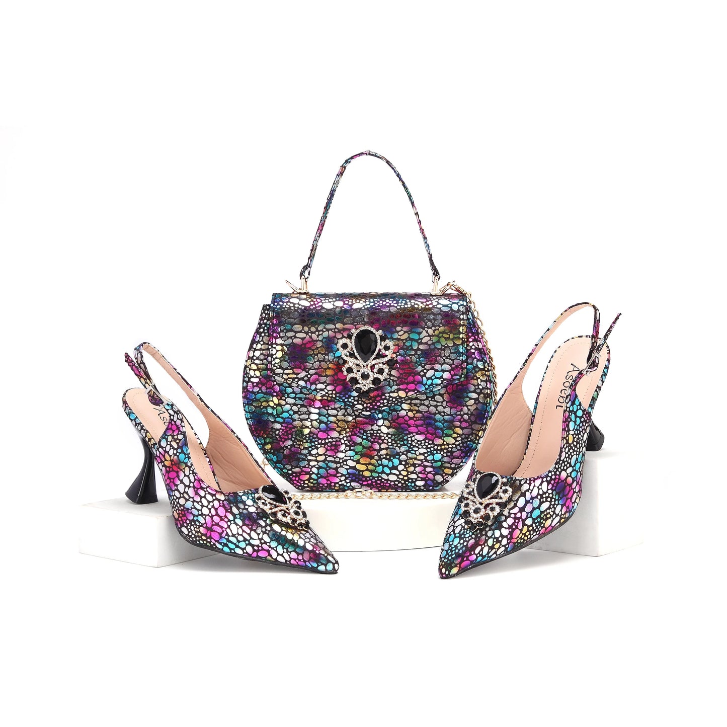 Conjuntos de Zapatos y Bolsos Italianos HWS1-1