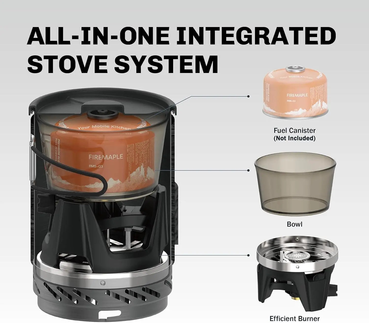 Fire Maple Star X1 Cooking System Camouflage Camping Gas Stoves Outdoor Hiking With Heat Exchanger Pot Bowl Portable Burners