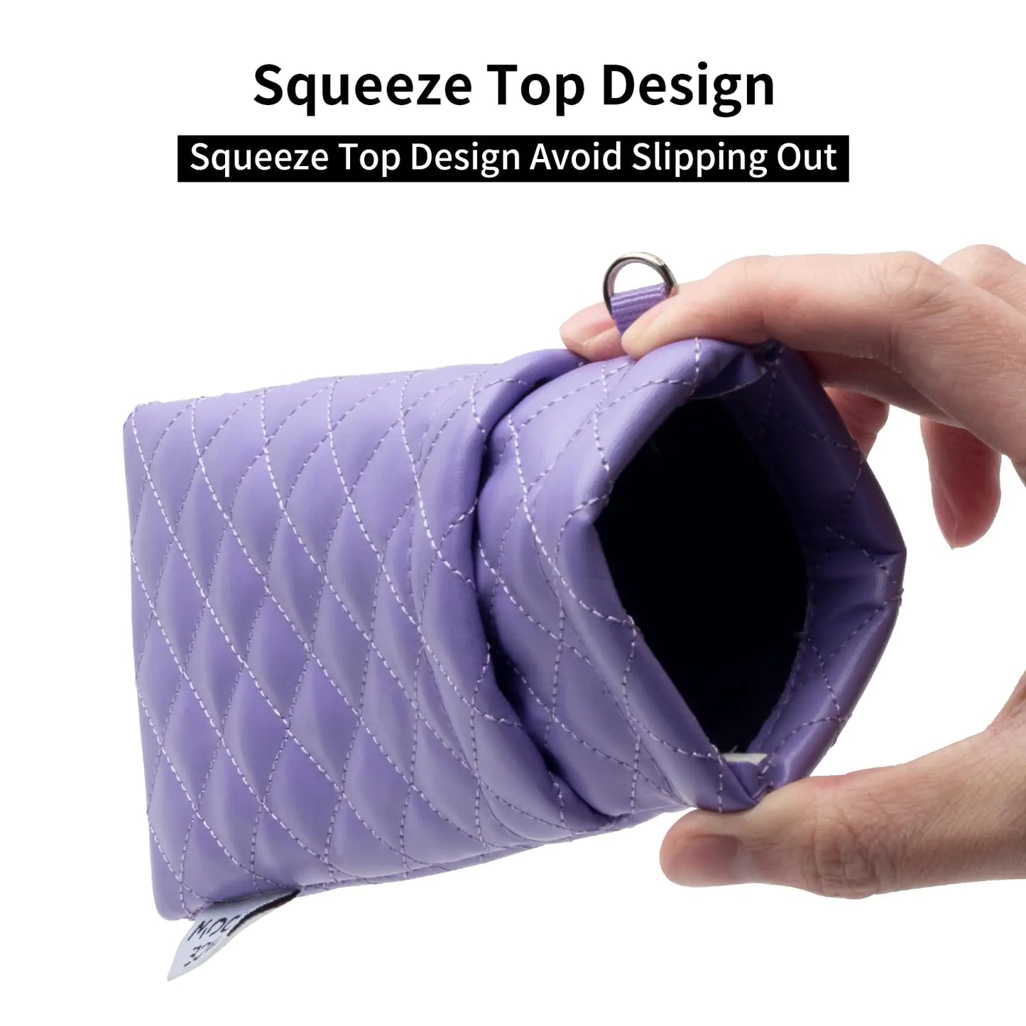 Face Shadow Double Glasses Case Soft Eyeglass Case For Women Men Squeeze Top Sunglasses Case With Cleaning Cloth Pu Purple