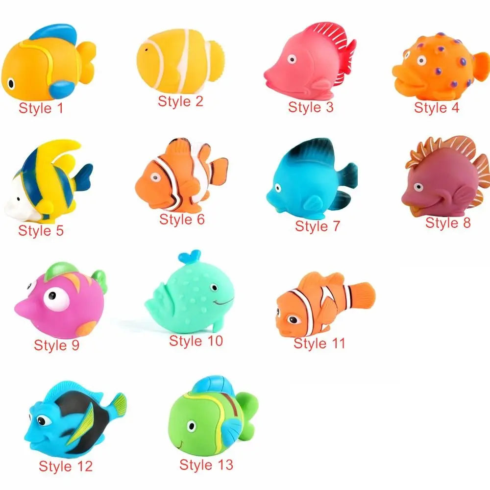 Playful Fish Bath Toys for Kids Squeeze & Spray Fun!