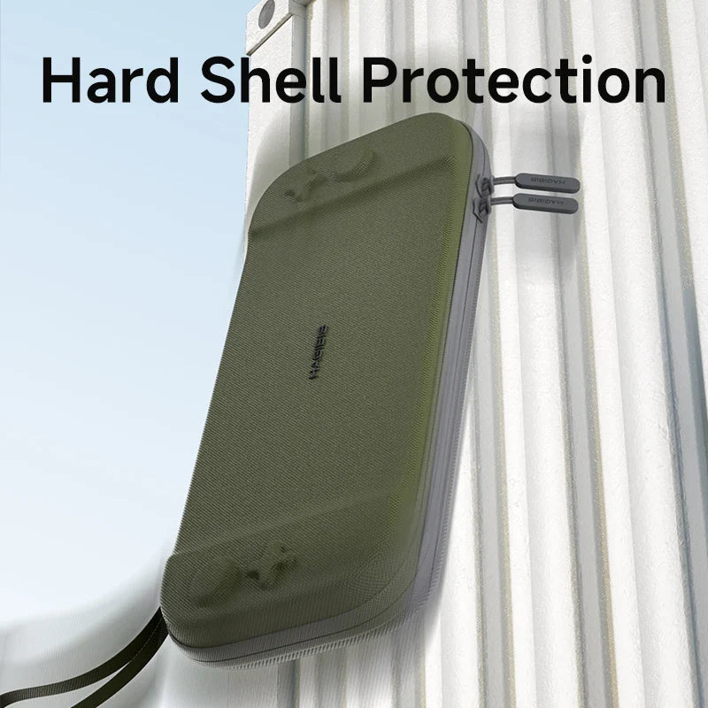 Hagibis Portable Carrying Case for Switch 2 Traveling Bag Hard Shell NS Accessories Protective Cover with 10 Games Cartridges