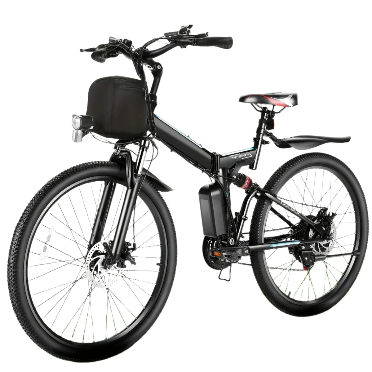 Adult Folding E-Bike  Cruise Control Removable Battery