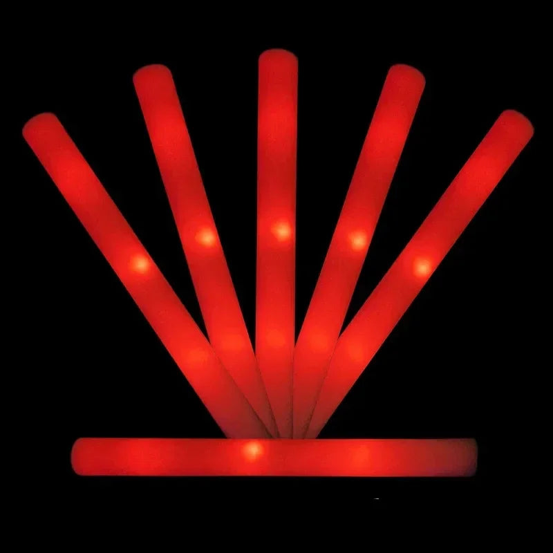40 PCS LED Light Up Foam Sticks Sponge Luminous Stick Night Light Glow Party Supplies for Wedding Birthday Raves Concert
