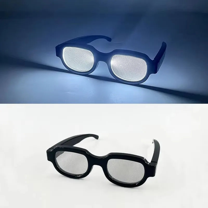 Detective Conan LED Light Up Glasses Anime Cosplay Props Luminous Eyewear For Halloween Party Rave Bar Live Show