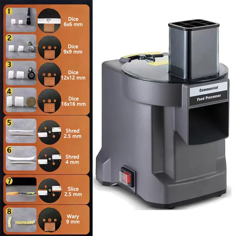 Commercial Vegetable Cutting Machine Automatic Vegetable Carrot Potato Chopper Slice Shred And Diced Quickly Cut Vegetables