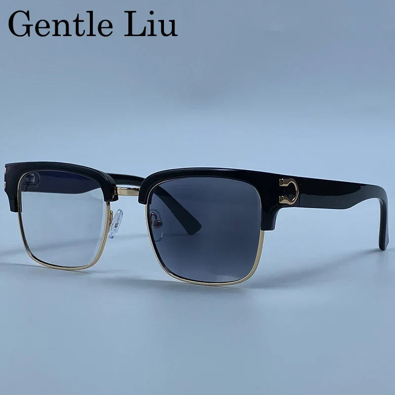 Vintage Square Photochromic Sunglasses Men Luxury Designer Black Gold Frame Driving Sun Glasses Retro Eyewear Oculos De Sol 2026
