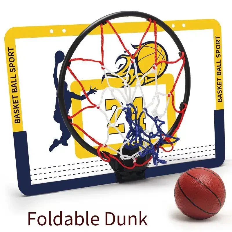 Kids Transparent Wall Hanging Basketball Hoop No Drilling Basketball Board Indoor Shooting Game Children Indoor Sports Play Toy