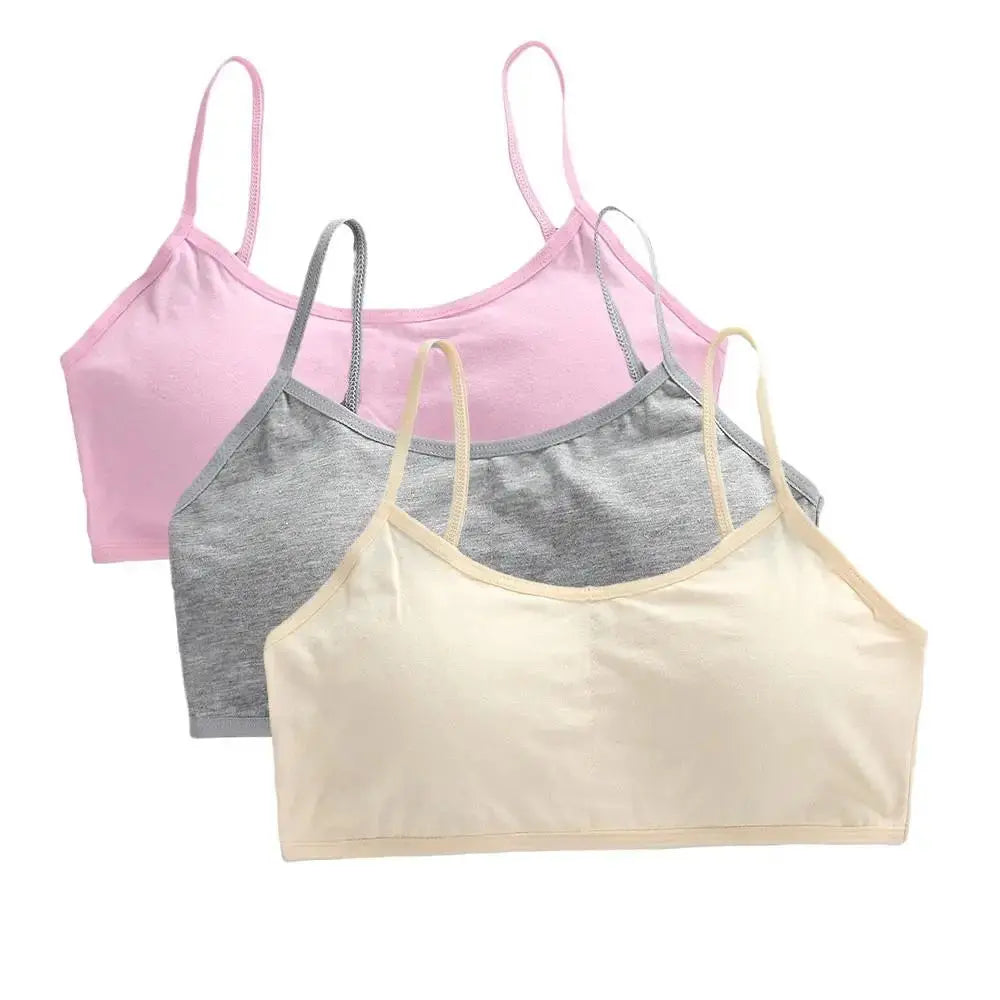 Girls Breathable Cotton Bras
