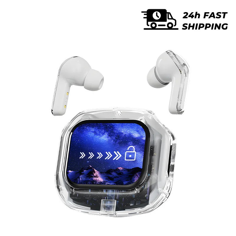 Wireless Bluetooth Headphones,144 Language Real Time Translation Earphones for Business,with Smart Touch Screen HiFi TWS Headset