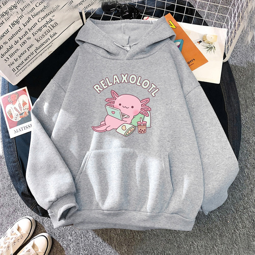 Sudadera con capucha Relaxolotl