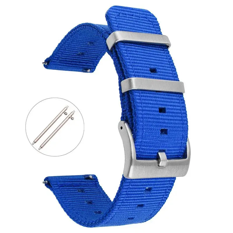 Garmin 18/20/22mm Quick Release Two-Piece Woven Nylon Band with Twin Metal Keepers