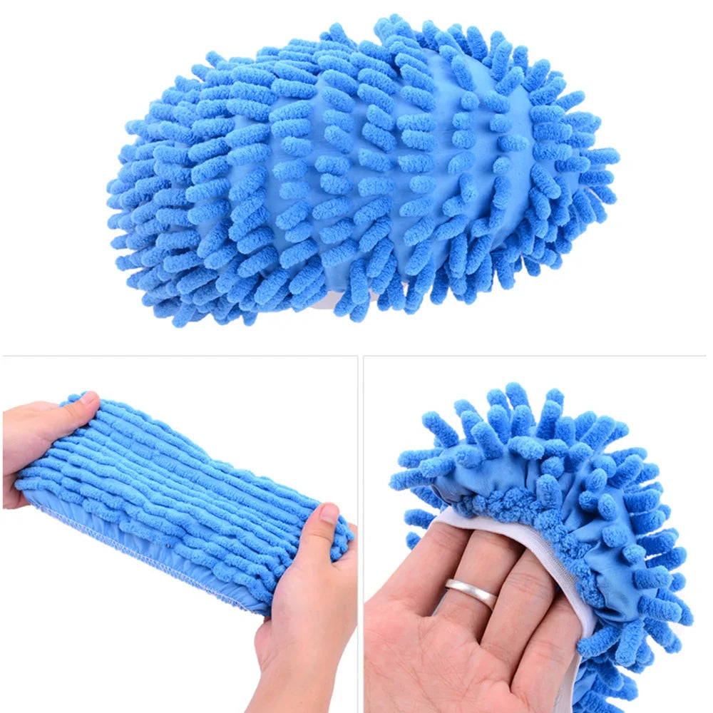 1pair Dust Cleaner Grazing Slippers House Bathroom Floor Cleaning Mop