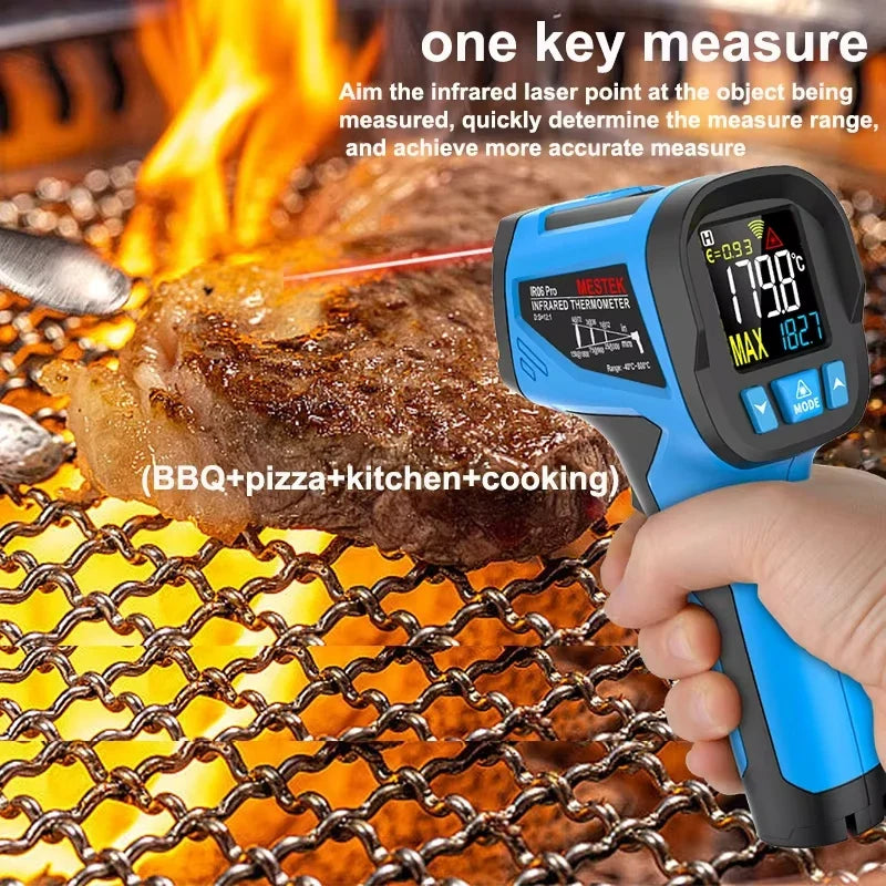 50 to 800 Degree Mestek Digital Infrared Thermometer Laser Temperature