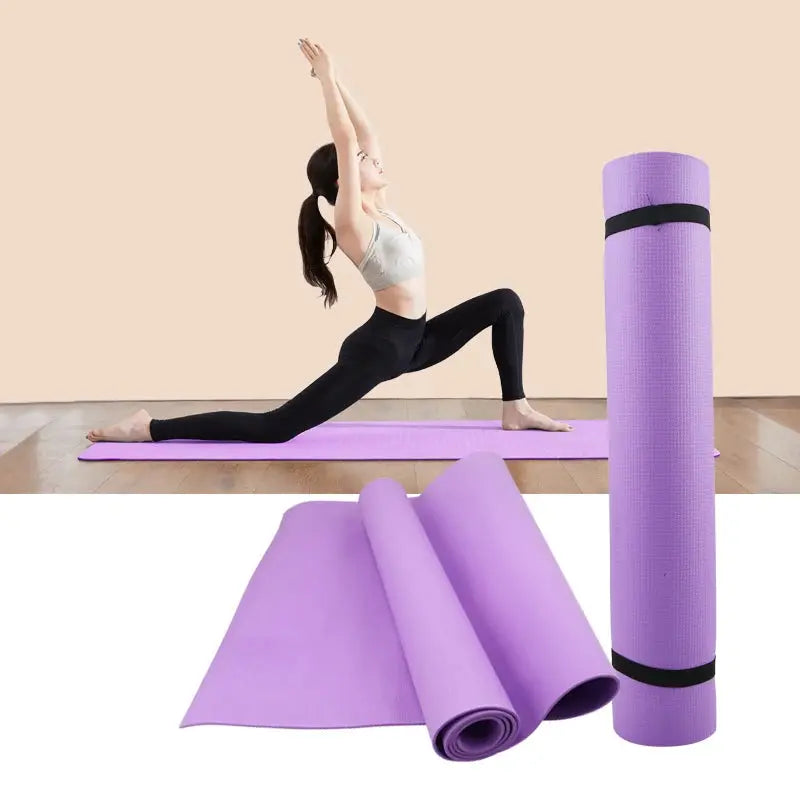 Home Gym Essential Anti Slip Yoga & Pilates Mat with Cushioning