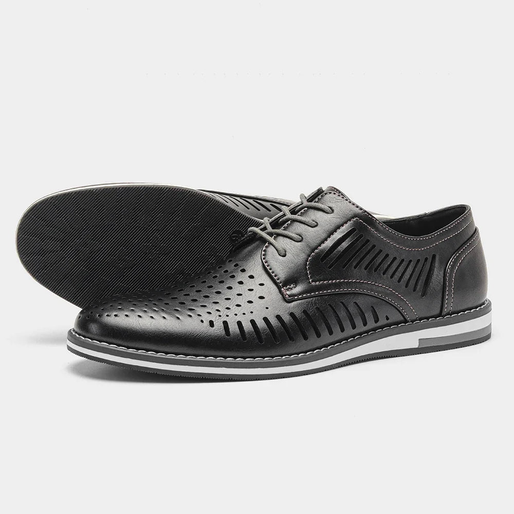 Leather loafer men fashion comfortable 2024 brand casual shoes men