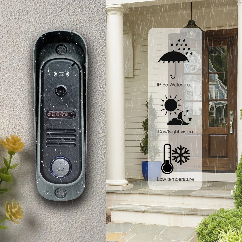 1080p Home Intercom System, 7" IPS FHD Screen and Metal Shell